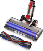 Brush Head Replacement Compatible with Dyson V7 / V8 / V10 / V11 / V15, Flexible 180° Swivel Dyson Parts with 4 Led Headlamps and 2 Replacement Rollers