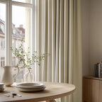 Window Decoration Super Soft Thermal Insulated Eyelet Room Darkening Curtains for Bedroom Beige 46x84 Inch 2 Panels