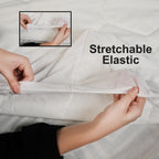 Quilted Waterproof Mattress Protector - Hypoallergenic & Breathable Premium Microfiber Single Mattress Protector Stretches up to 30cm (Single - 90x190cm)