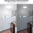 Ceiling Lights 24W, 2400lm Super Bright Square LED Ceiling Light, Daylight White 5000K, IP44 Waterproof Bathroom Light, for Office, Living Room, Bedroom, Kitchen, Hallway, Porch