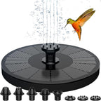 Solar Power Fountain, THEGUS 2.5W Solar Fountain Pump, Solar Water Fountain Kits with 7 Nozzles, Free Standing Floating Solar Fountain for Bird Bath, Fish Tank, Pool, Patio and Garden Decoration