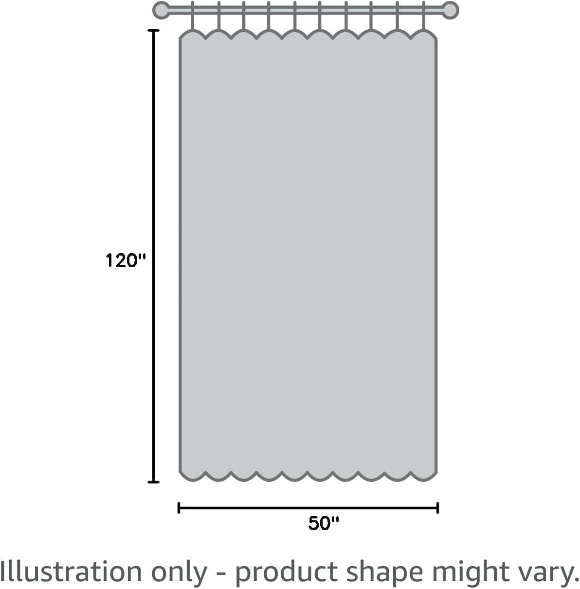 HPD Half Price Drapes BOCH-LN185-P Faux Linen Room Darkening Curtains for Bedroom (1 Panel), 50 x 120 cm, Mink