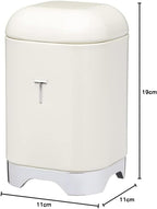 Lovello Tea Caddy, 11 x 19 cm (4.5" x 7.5") - Vanilla Cream