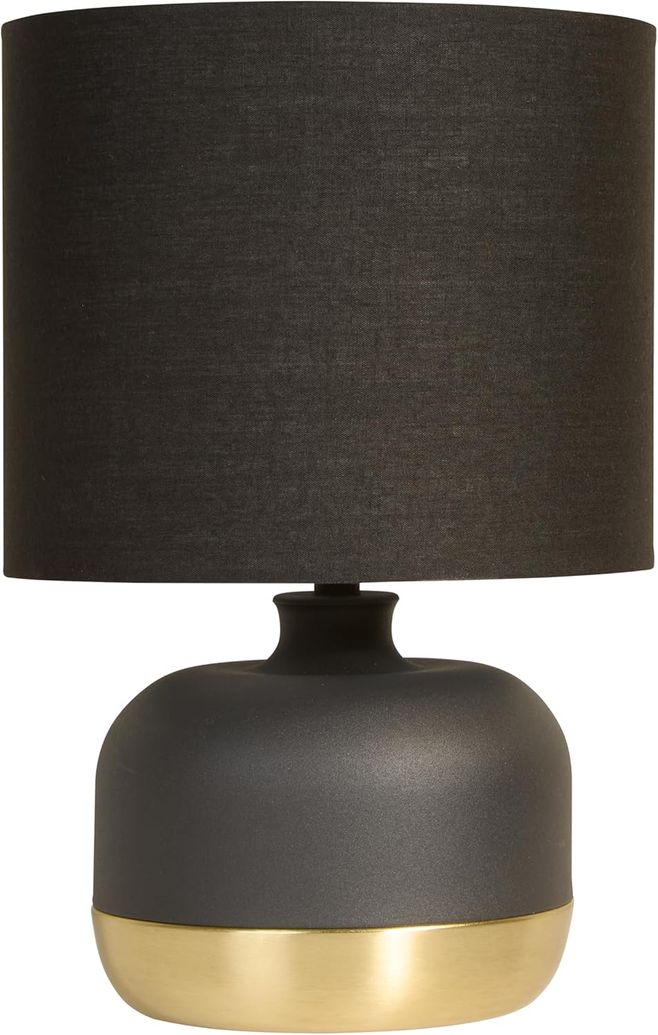 Lighting Collection Ezra Black & Gold Touch Lamp