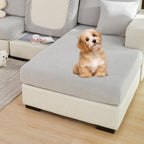 Super Stretch Sofa Cover 1 2 3 4 Seater L Shape, WearResistant Spandex Corner Sofa Cover Non Slip Sofa Slipcovers with Elastic Bottom, Great for Kids & Pets (Weave Light Grey, Backrest Cover)