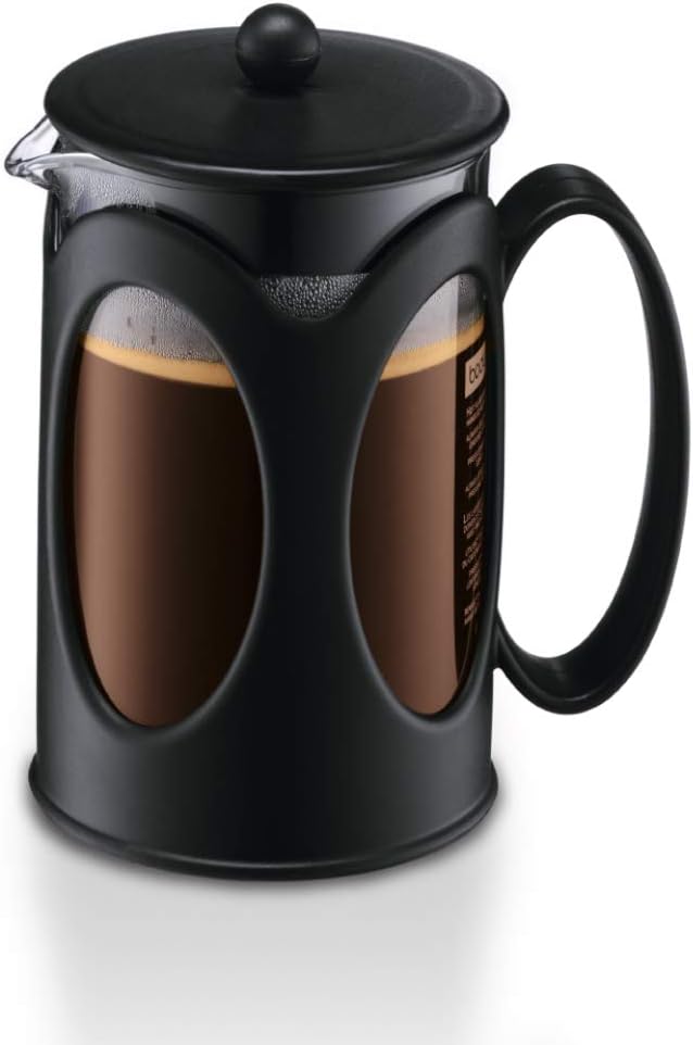 Kenya French Press - 500ml / 4 Cups Coffee Maker - Heat-Resistant Borosilicate Glass & Stainless Steel - Dishwasher Safe Cafetiere - Made in Portugal