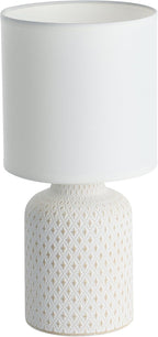 Bellariva 1-Light Crème and White Table Lamp 97773