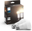 New White Smart Light Bulb 60W - 806 Lumen 2 Pack [E27 Edison Screw] with Bluetooth. Works with Alexa, Google Assistant, Apple Homekit. for Home Indoor Lighting, Livingroom and Bedroom.