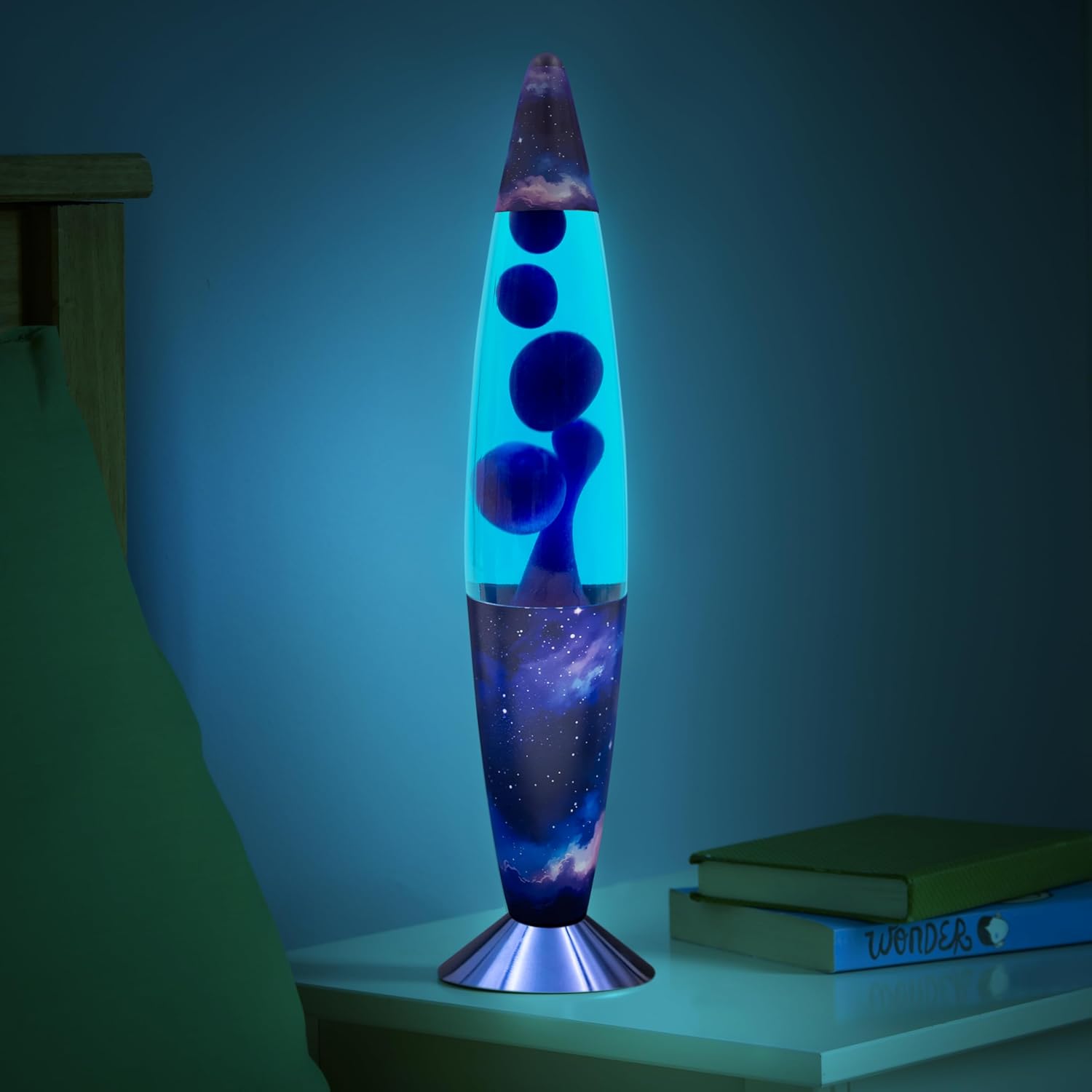 49009 Galaxy Lava Lamp/Matte Pattern Base/Retro Nostalgia/Relaxing Mood Light / 16 Inch Height