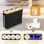 Toilet Roll Storage, Toilet Roll Storage Basket with Lid, Multifunctional Toilet Paper Basket, Toilet Paper Basket Cabinet, Toilet Roll Holder Storage Stand