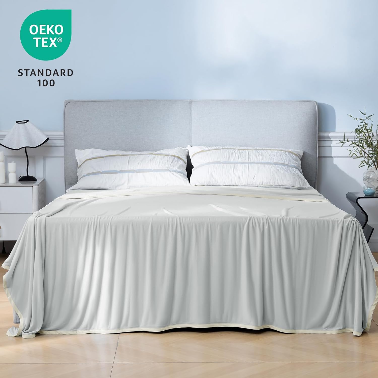 Double Cooling Blanket Double Size for Hot Sleepers, Double Side Arc-Chill Q-Max>0.5 Cooling Blanket for Night Sweats to Keep Cool, 150 x 200cm, Grey