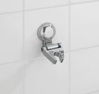 Cosmetic Tower Organizer, White, 3 Rotating Compartments, Chrome, 9 x 6 x 8 cm