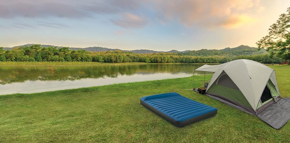 Queen Dura-Beam Premaire Camping Mattress w/USB150, Inflated Size: 1.52m x 2.03m x 22cm (64013)