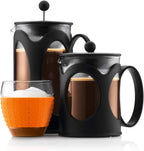 Kenya French Press - 500ml / 4 Cups Coffee Maker - Heat-Resistant Borosilicate Glass & Stainless Steel - Dishwasher Safe Cafetiere - Made in Portugal