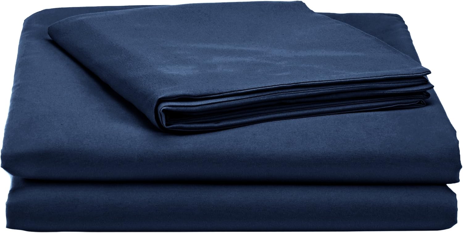 2-Piece 85 gsm Microfibre Single Bedding Duvet Cover Set, Duvet Cover 135 x 200 cm & 1 Pillowcase 50 x 80 cm, Navy Blue Secondary image
