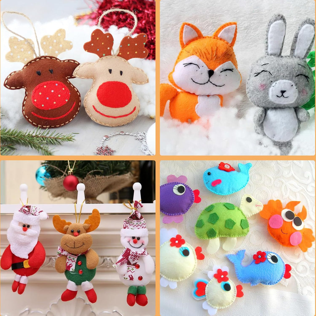 60pcs Felt Fabric Sheets, Coloured Felt, 40 Assorted Coloured 30 x 20 cm Felt Sheets Textile Fuzzy Fabrics DIY Craftwork
