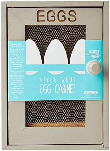 APOLLO THE HOUSEWARES BRAND 4936 Egg cabinet GREY, Wood, 12 x 18 x 25 cm