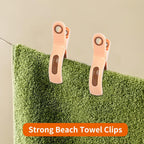 8 Pcs Beach Towel Clips,CSLGDMAI Plastic Towel Clips,Strong Grip Clothes Hook,Non-Slip Towel Pegs for Sun Lounger Laundry Pool Chairs Sunbeds Washing Line