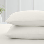 200 Thread Count Cotton Percale Standard Pillowcase Pair Cream