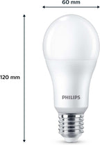 Philips LED Frosted A67 Light Bulb 2 Pack [Warm White 2700K - E27 Edison Screw] 100W, Non Dimmable. for Home Indoor Lighting, Value Range