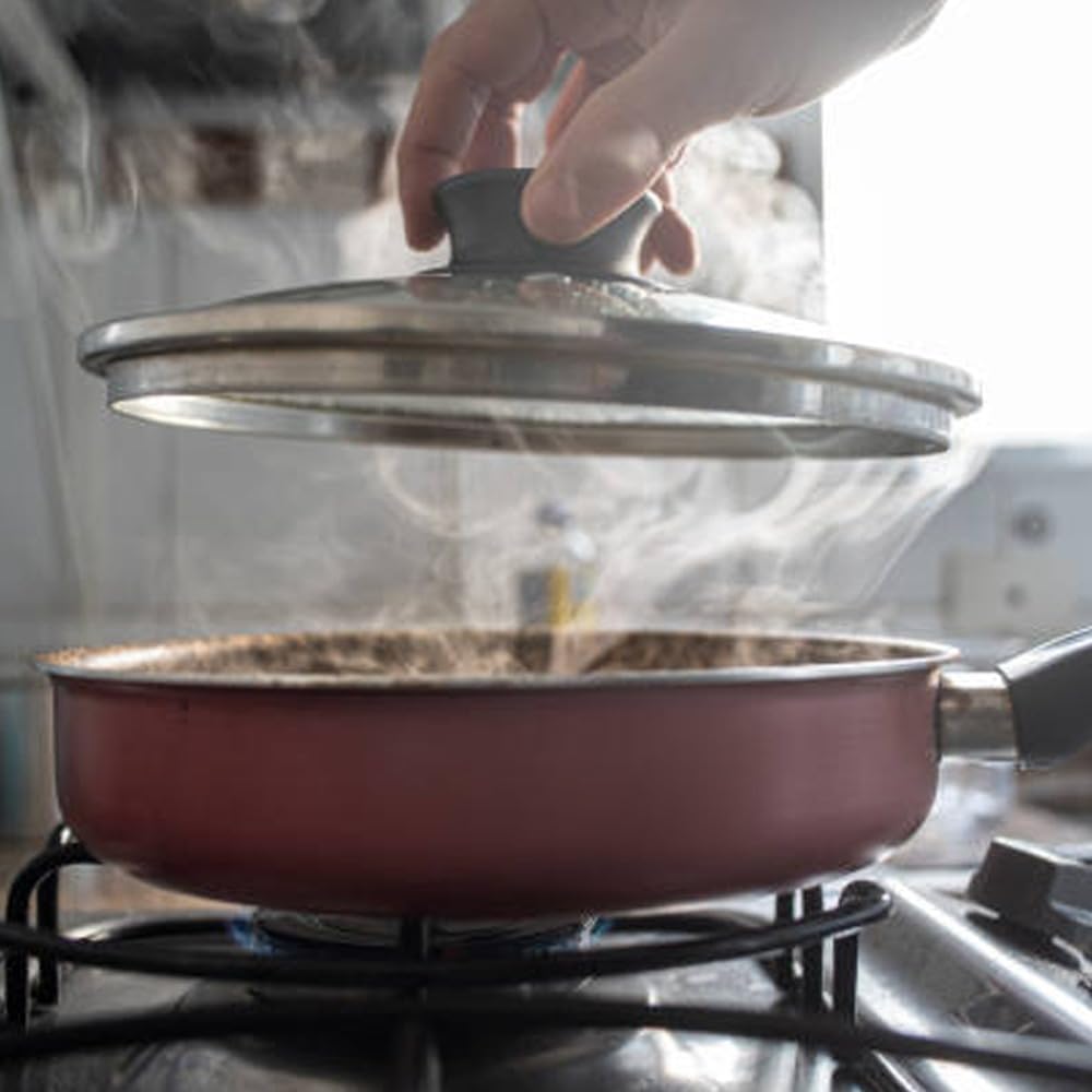 ibili "Prisma" Glass lid, Transparent/Silver/Black, 24 cm Secondary image