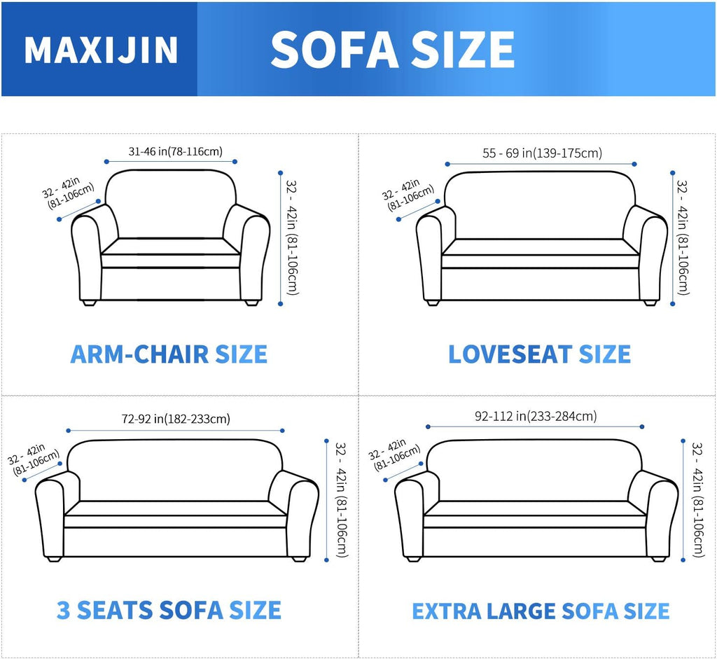 MAXIJIN Newest Jacquard Chair Covers for Living Room, Super Stretch Non Slip Chair Slipcover with Arms Dogs Pet Friendly 1-Piece Elastic Sofa Couch Protector Armchair Cover (1 Seater, Army Green)