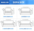 MAXIJIN Newest Jacquard Chair Covers for Living Room, Super Stretch Non Slip Chair Slipcover with Arms Dogs Pet Friendly 1-Piece Elastic Sofa Couch Protector Armchair Cover (1 Seater, Army Green)