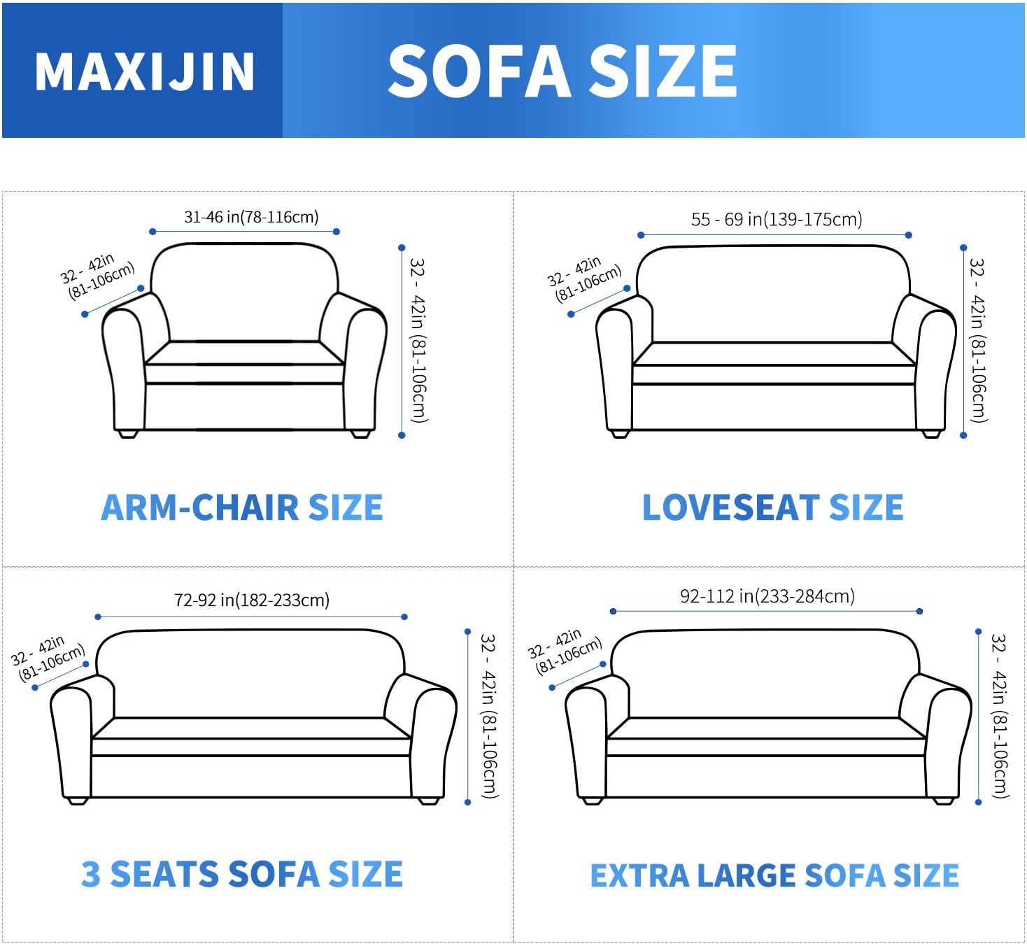 MAXIJIN Newest Jacquard Chair Covers for Living Room, Super Stretch Non Slip Chair Slipcover with Arms Dogs Pet Friendly 1-Piece Elastic Sofa Couch Protector Armchair Cover (1 Seater, Army Green)