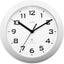 74367 Peron Radio Controlled Wall Clock, Silver, 23 cm l x 23 cm w