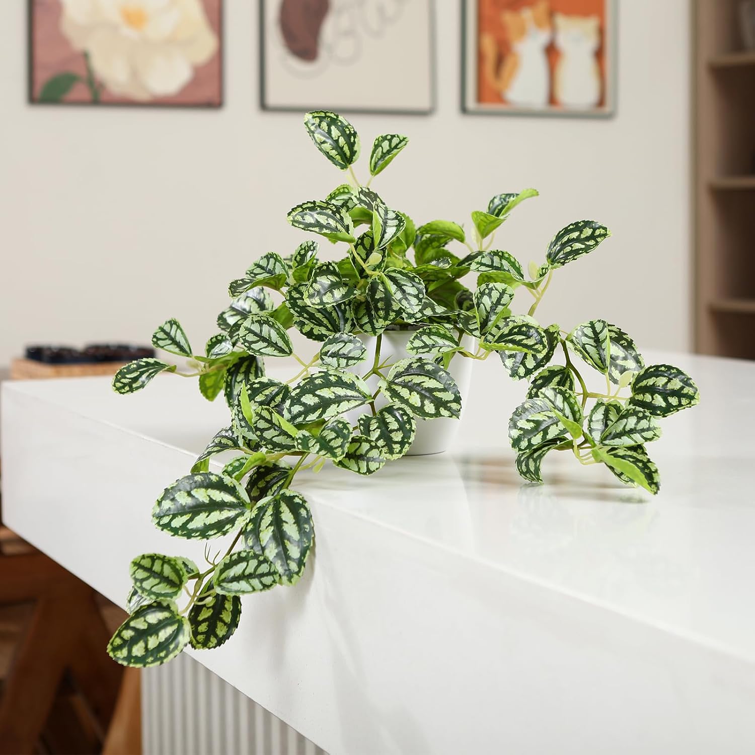 Artificial Plant Decorative Modern Living Room Balcony Bedroom Bathroom Room Table Decoration (Pack of 1)