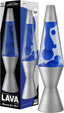 Lamp - 14.5"- The Original Motion Lamp - Blue and Clear Liquid with Silver Base - Item #2113