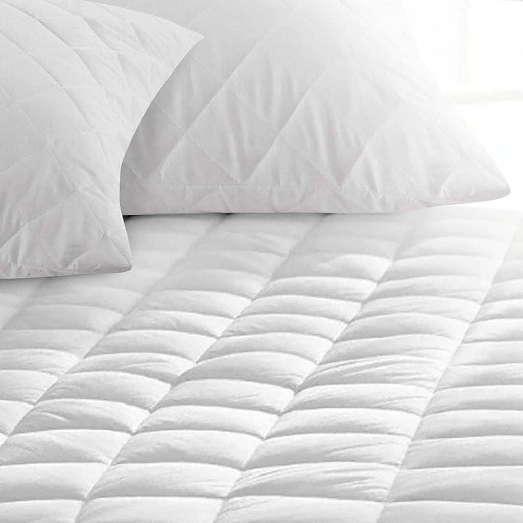 Quilted Mattress Protectors King Size 30 CM Extra Deep Anti Allergy Microfiber Fitted Mattress Cover (150 x 200 Cm)