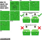 Minecraft Creeper Maze Safe - Officially Licensed Piggy Bank, Complete The Maze to Unlock Money, Collectible Includes with Decorative Stickers, Gift for Gamers | Paladone