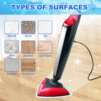 Washable Steam Mop Head Replacement Compatible with Vileda Steam Mop Plus, Triangular White Refills for Vileda Steam Mop Replacement Pads, for Vileda Mop Head Replacement (3-Pack)