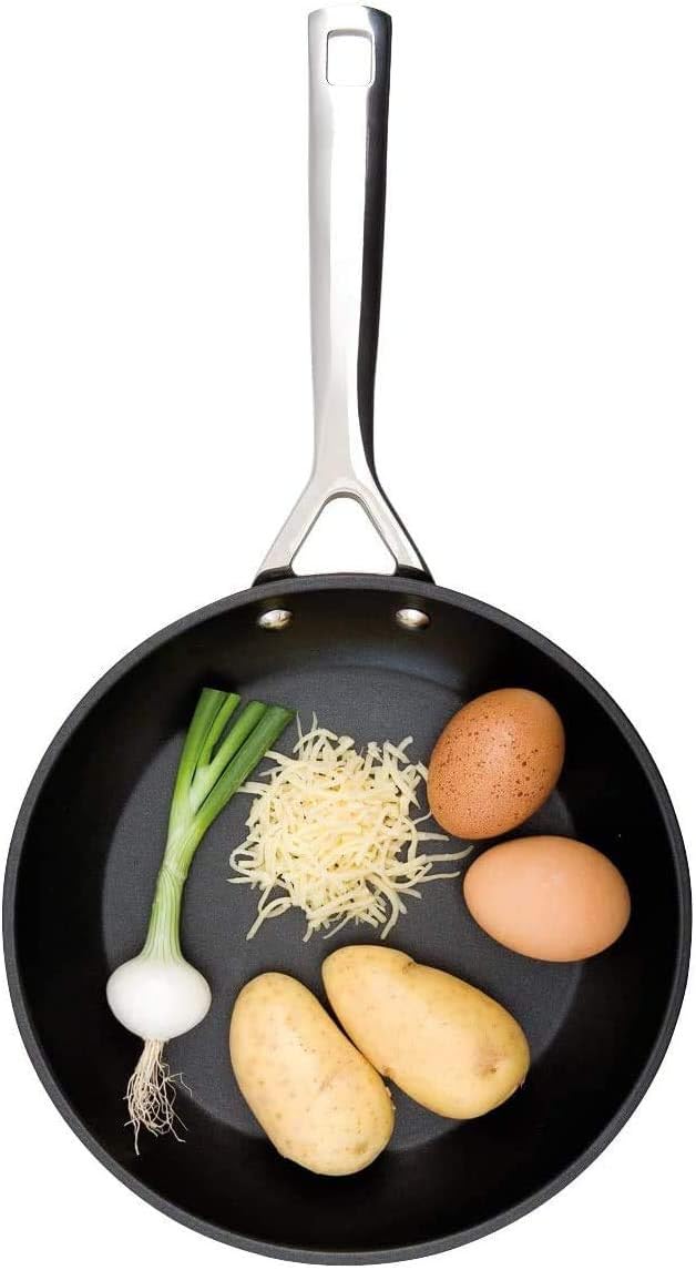 Toughened Non-Stick 20x4cm Frying Pan, Aluminium, 51112200010002, Black
