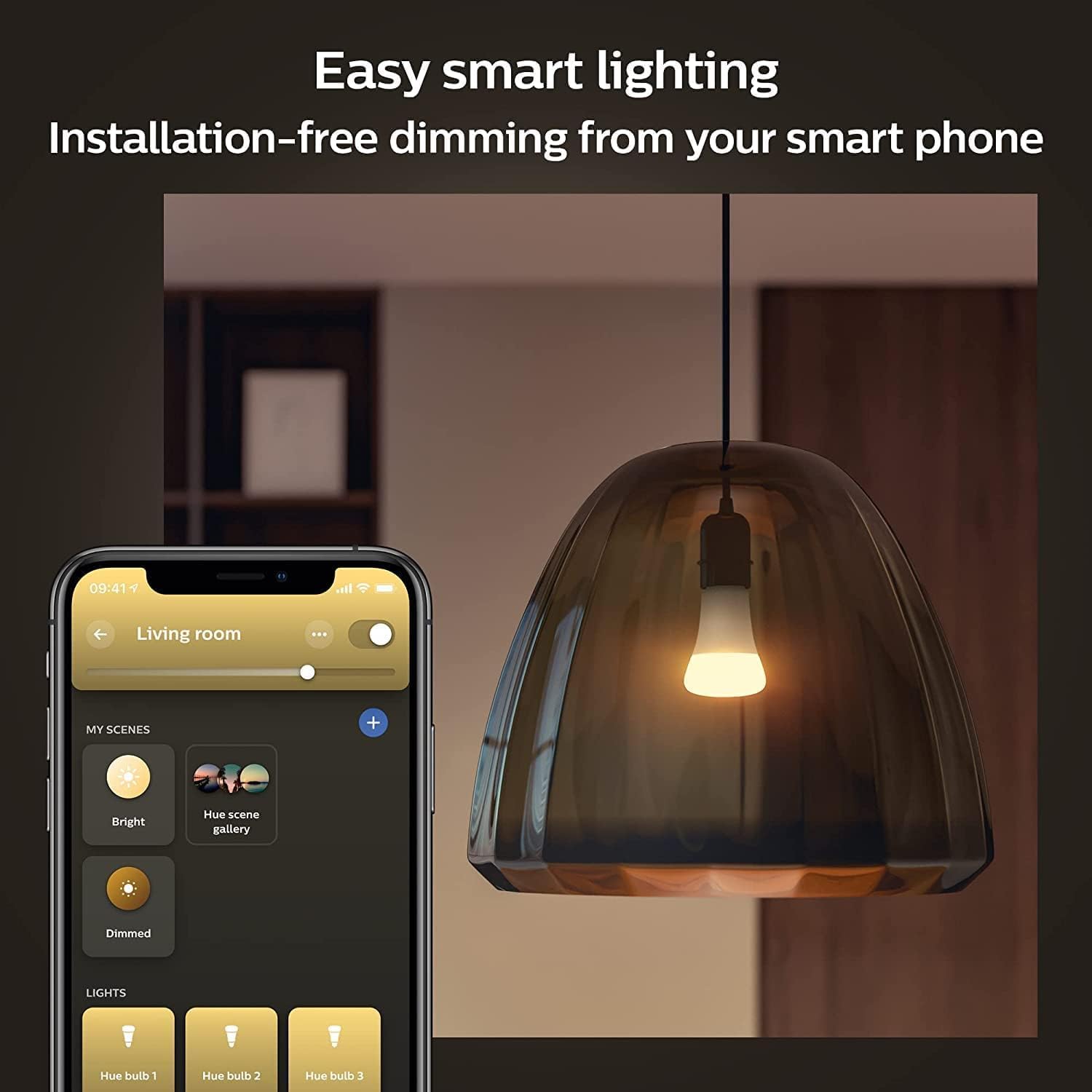 Single Smart Bulb LED 1 Pack Warm White [B22 Bayonet Cap] - 1600 Lumens (100W Equivalent) Works with Alexa, Google Assistant and Apple Homekit