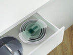 Joseph Joseph Nest 9 Plus, 9 Piece Compact Food Preparation Set with Mixing Bowls, Measuring cups, Sieve and Colander, Editions Range, Sage Green