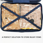 Vacuum Storage Bags 8 Jumbo, Space Saver Bags with Travel Hand Pump, Compression Airtight Sealer Bags for Clothes, Bedding, Pillows, Comforters, Blankets
