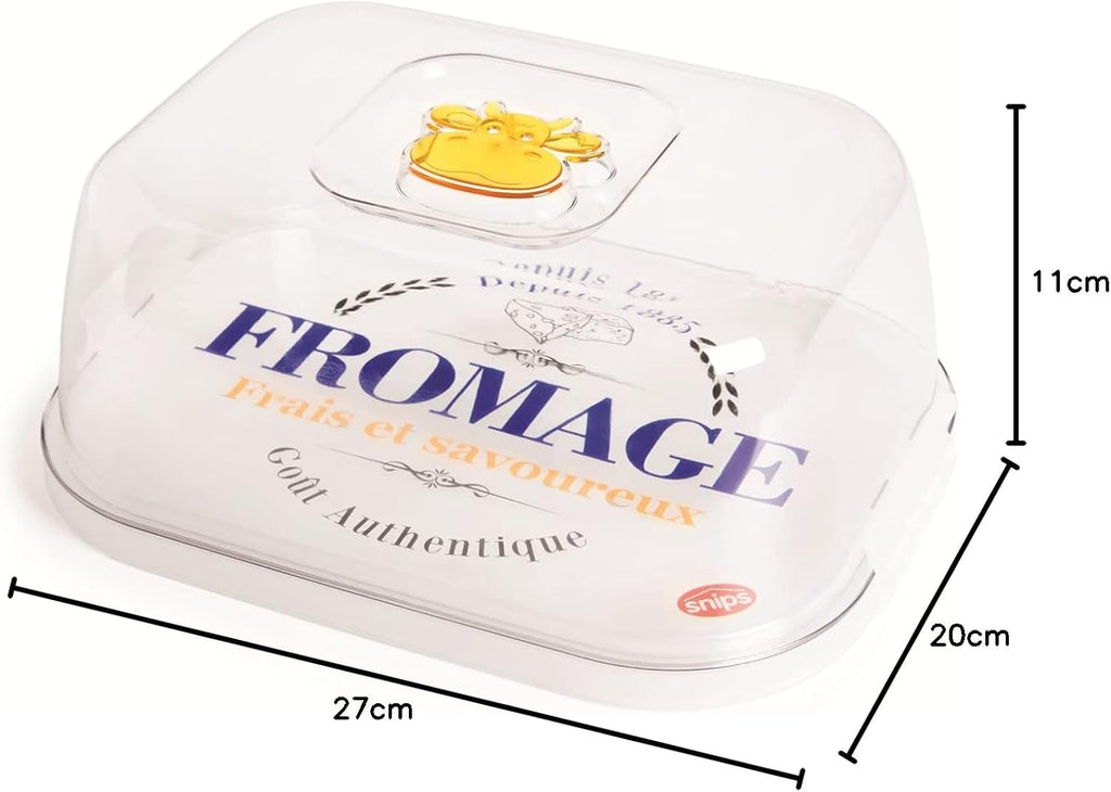 Cheese Container, Food Keeper, Food Container 3 LT, 7 x 20 x 11 cm, Made in Italy