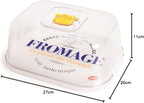 Cheese Container, Food Keeper, Food Container 3 LT, 7 x 20 x 11 cm, Made in Italy