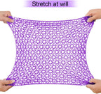 Gel Seat Cushion Double Thick - Honeycomb Breathable Office Chair Cushion for Back, Hip & Sciatica Pain Relief - Non-Slip Cool Gel Car & Wheelchair Cushion (Home/Work Use)