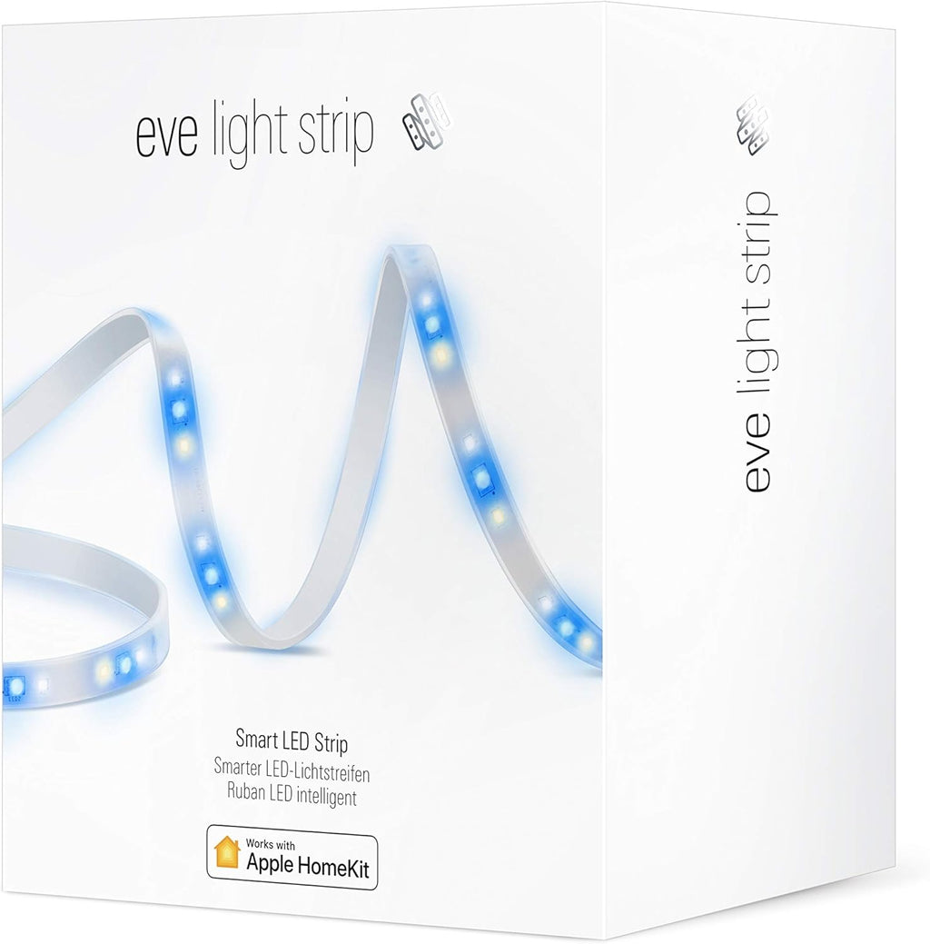 Eve Light Strip (UK-Version) - Smart LED Light Strip, Full-Spectrum White and Color, 1800 lumens, no Bridge Necessary, Adaptive Lighting (Apple HomeKit)