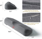 Cervical Neck Pillows for Pain Relief Sleeping, High-Density Memory Foam Neck Bolster Pillow for Stiff Pain Relief, Neck Support Pillow Neck Roll Pillow for Bed Pillow (Dark Gray)
