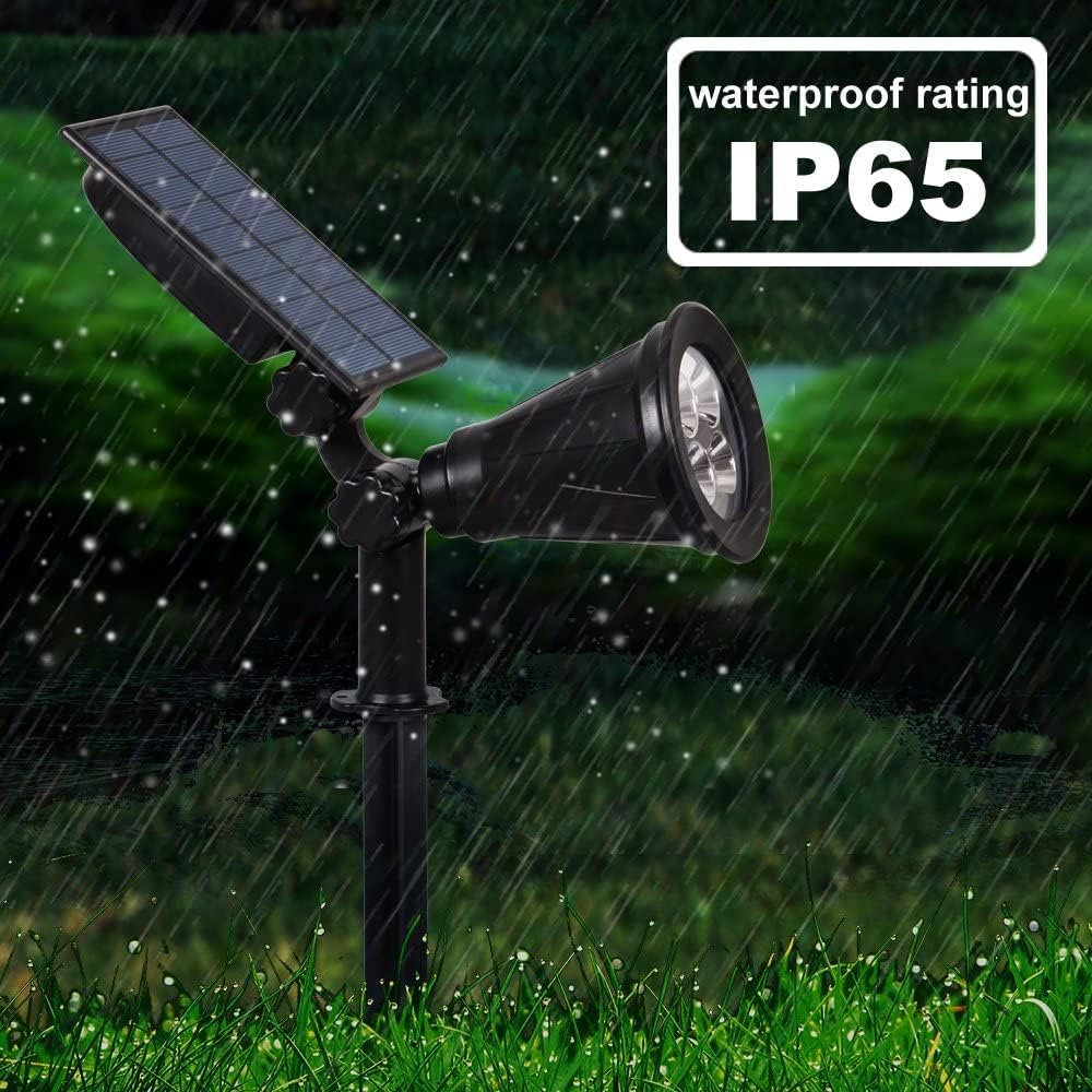 Halloween LED Solar Spotlights Violet, Super Bright 250LM Outdoor Security Garden Landscape Lamps, Auto-on at Night/Auto-Off by Day,180°Angle Adjustable for Patio,Tree,Deck,Wall, Pool Area