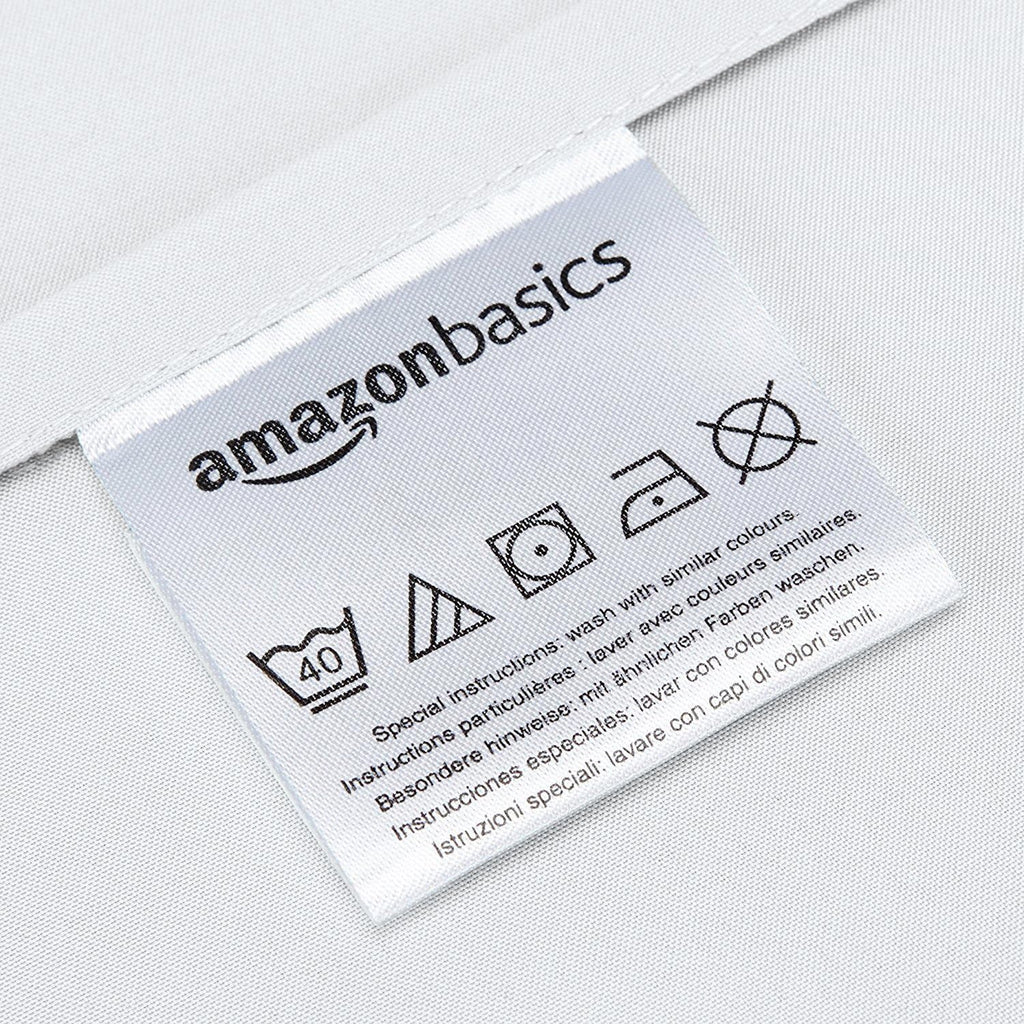 Microfiber Pillowcases, Standard Size 50 x 80 cm (Pack of 2), Bright White