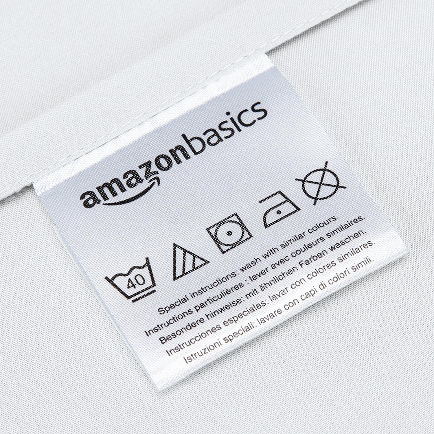Microfiber Pillowcases, Standard Size 50 x 80 cm (Pack of 2), Bright White